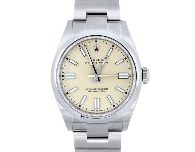로렉스 오이스터 퍼페추얼 41mm 베이지 134300
