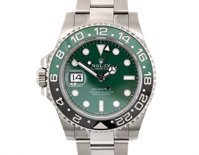 로렉스 GMT 마스터 II 40mm 화이트골드 그린 세라믹 다이얼 126729VTNR